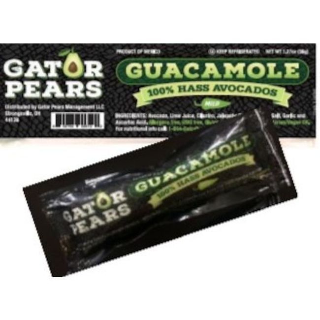 Gator Pears Mild Guacamole Portion Pack, 1.27 Oz -- 100 Per Case