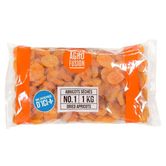 Agrofusion Peanut Free Dried Apricot, 1 Kg -- 6 Per Case