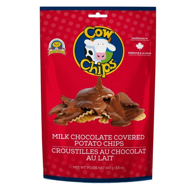 Cow Chips Milk Chocolate Covered Potato Chips -- 12 Per Case