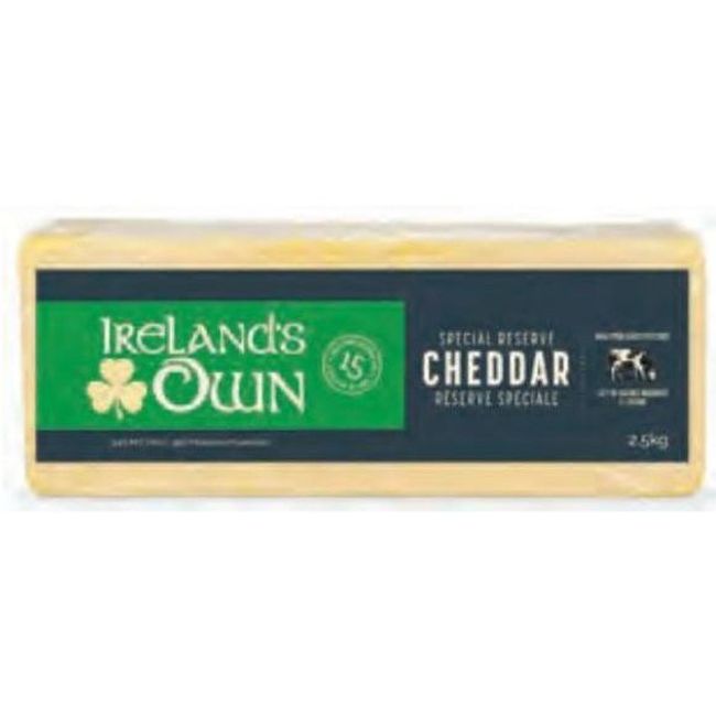 Ireland's Own Fromage Cheddar De Réserve Spéciale, 2,5 Kg -- 6 Par Caisse