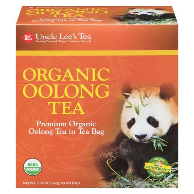 Uncle Lee's Tea Organic Oolong Tea, 40 Tea Bags -- 6 Per Case