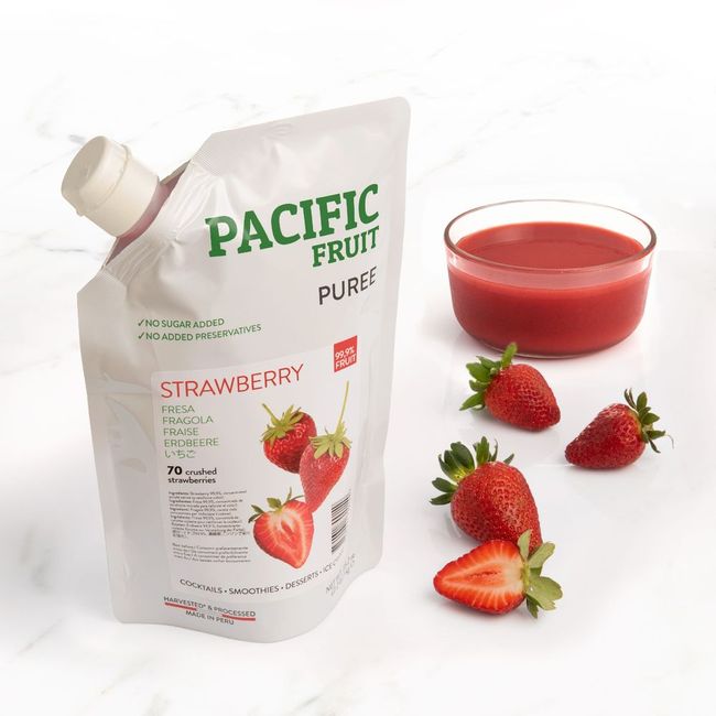Pacific Fruit Natural Strawberry Puree, 35.2 Oz -- 6 Per Case
