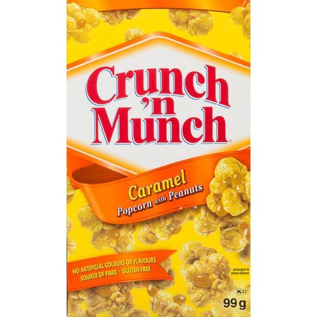 Crunch 'n Munch Popcorn Caramel, 99 G -- 12 Per Case