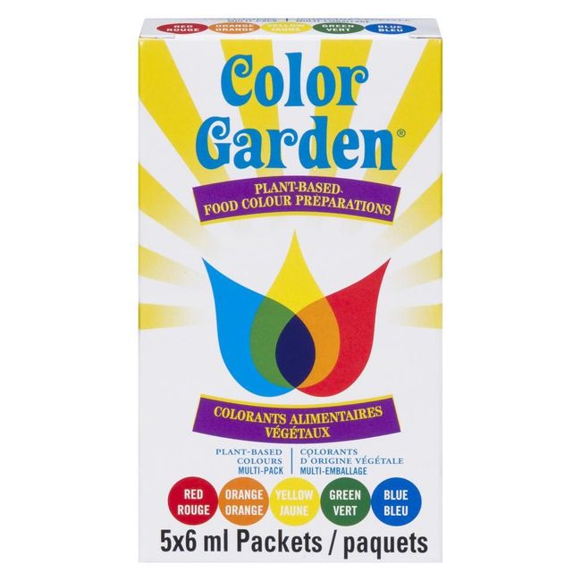 Color Garden Natural Food Colour - Multi Pack, 30 Ml -- 12 Per Case