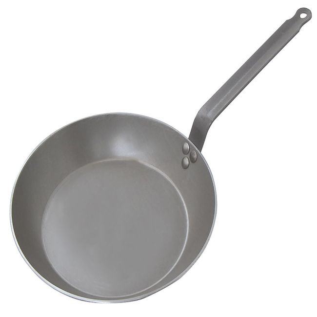 De Buyer Carbone Plus Round Steel Layonnaise Frypan, 11 In