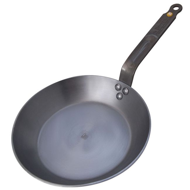 De Buyer Mineral B Element Steel Round Frypan, 11 In