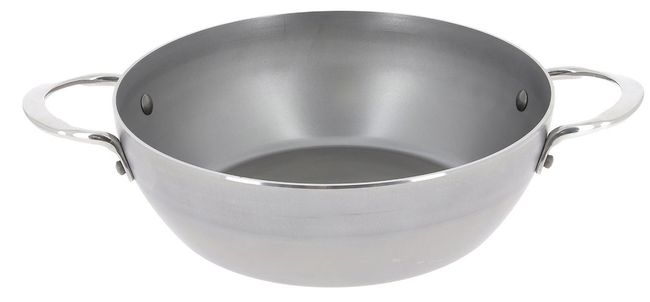 De Buyer Mineral B Element Round Country Pan With 2 Handles, 9.4 In