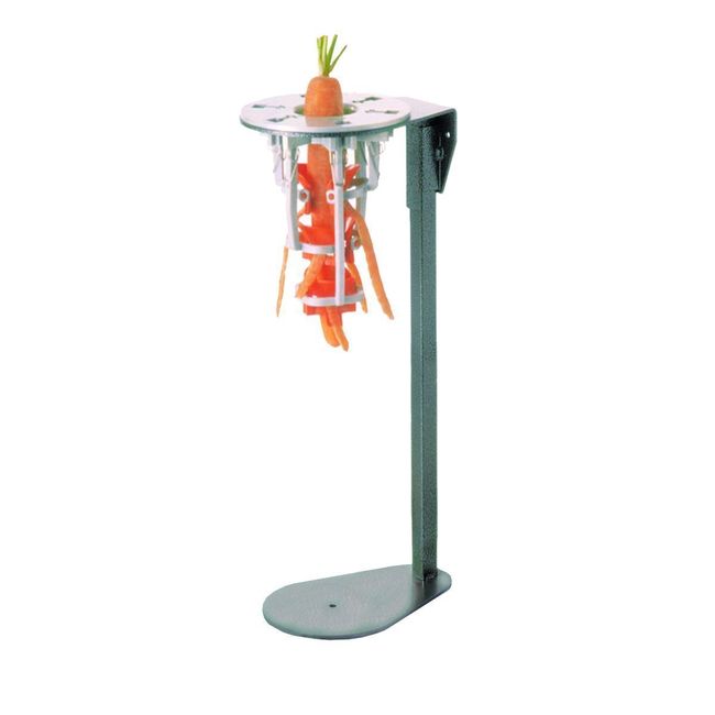 Louis Tellier Epoxy Peeler On Stand For Large Carrots, 8.4 In Length X 5.5 In Width X 20 In Height