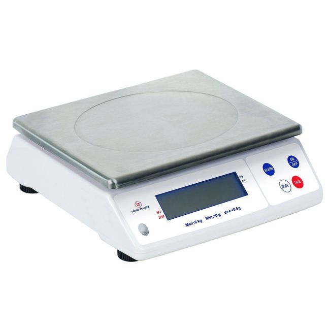 Louis Tellier 12 Kg Electronic Scale With Battery And Adapter, 11.81 X 12.2 X 4.72 In