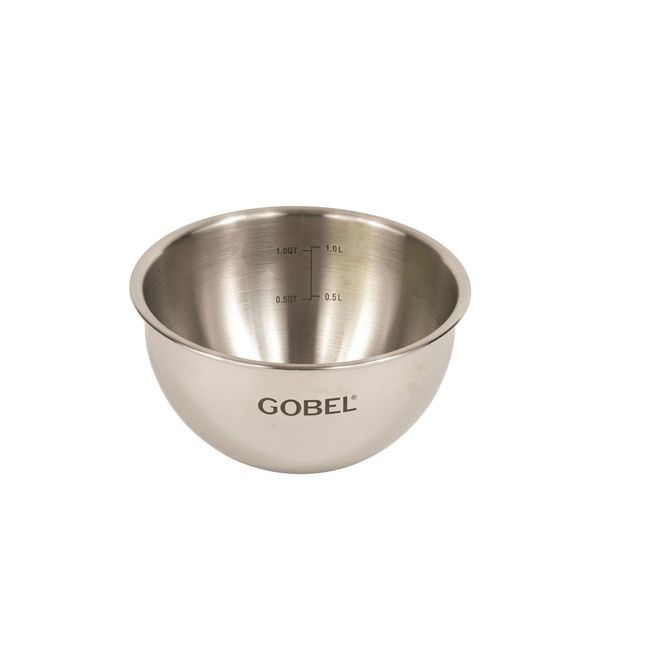 Gobel Stainless Steel Round Bottom Mixing Bowl, 6.29 In Diameter X 3.93 In Height