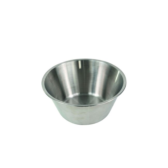 Gobel Stainless Steel Flat Bottom Bowl, 9.44 In Diameter X 4.33 In Height