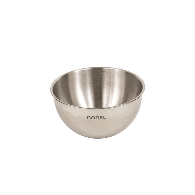 Gobel Stainless Steel Round Bottom Mixing Bowl, 9.44 In Diameter