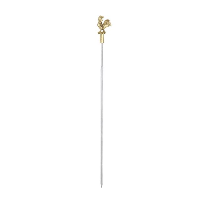 Triangle Stainless Steel Rooster Skewer, 28 Cm