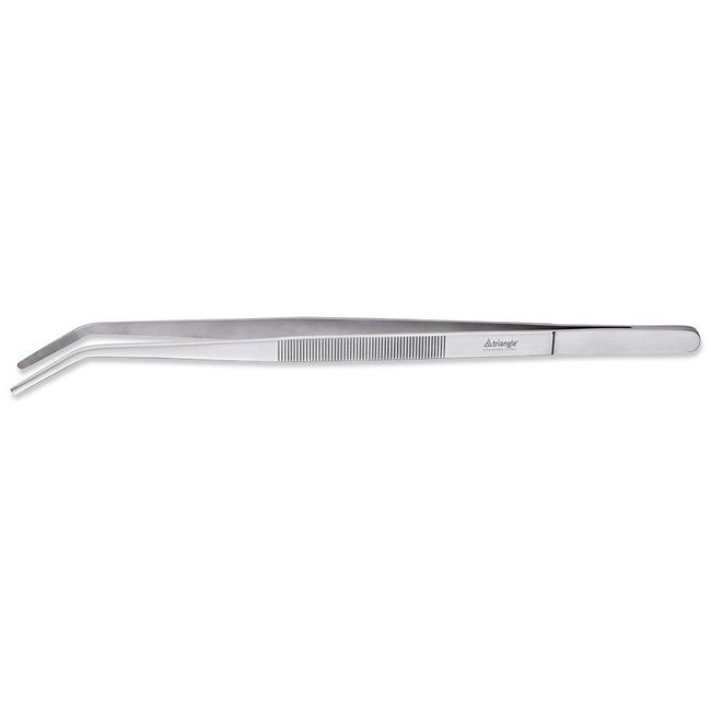 Triangle Stainless Steel Cranked Barbecue Tweezer, 35 Cm