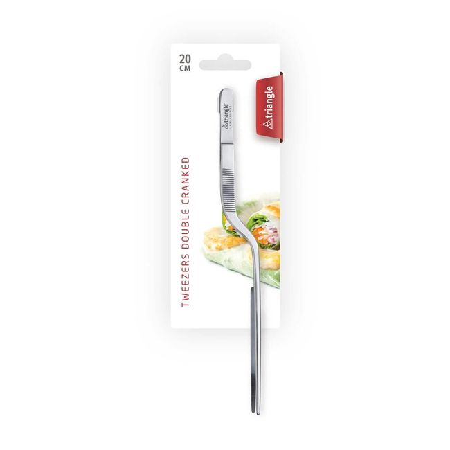 Triangle Stainless Steel Double Cranked Tweezer, 20 Cm Length