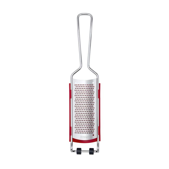 Triangle Hardened Stainless Steel Fine Grater With Catcher, 13 X 2.83 X 1.18 In