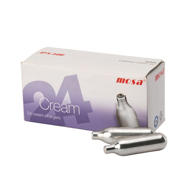 Mosa Cream Whipper Charger, 24 Count