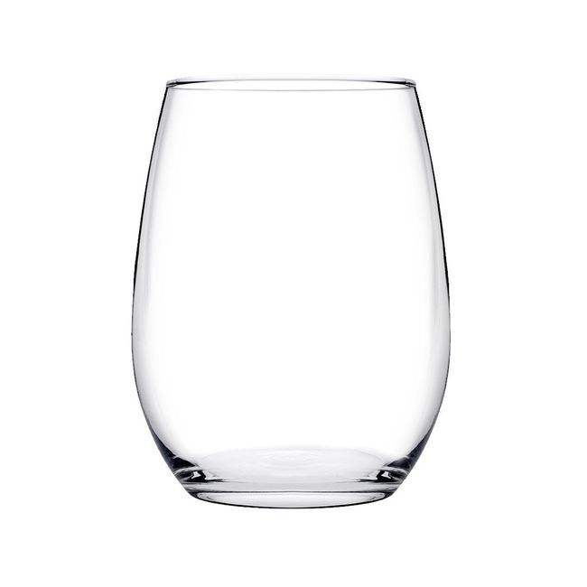 Pasabahce Amber Stemless Red Wine Glass, 19.3 Oz Capacity -- 24 Per Case