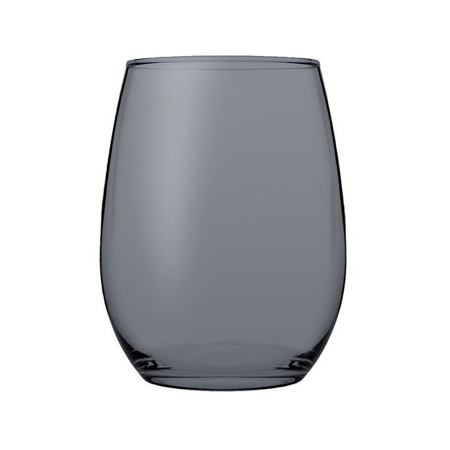 Pasabahce Amber Grey Stemless Red Wine Glass, 19.3 Oz Capacity -- 24 Per Case