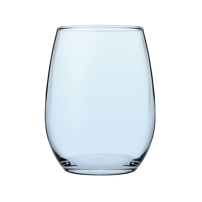 Pasabahce Amber Turquoise Stemless Red Wine Glass, 19.3 Oz Capacity -- 24 Per Case