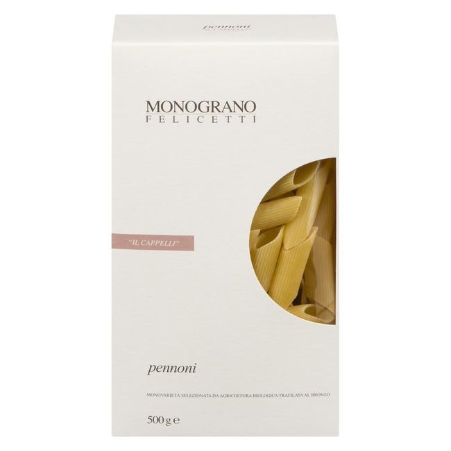 Monograno Felicetti Organic Cappelli Wheat Pennoni, 500 G -- 12 Per Case