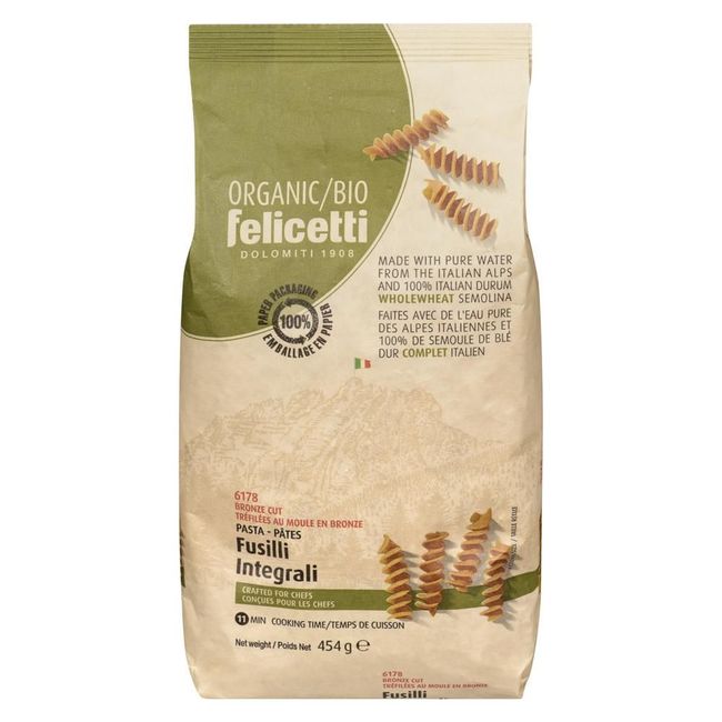 Felicetti Fusilli De Blé Dur Complet Biologique, 454 G -- 12 Par Boîte