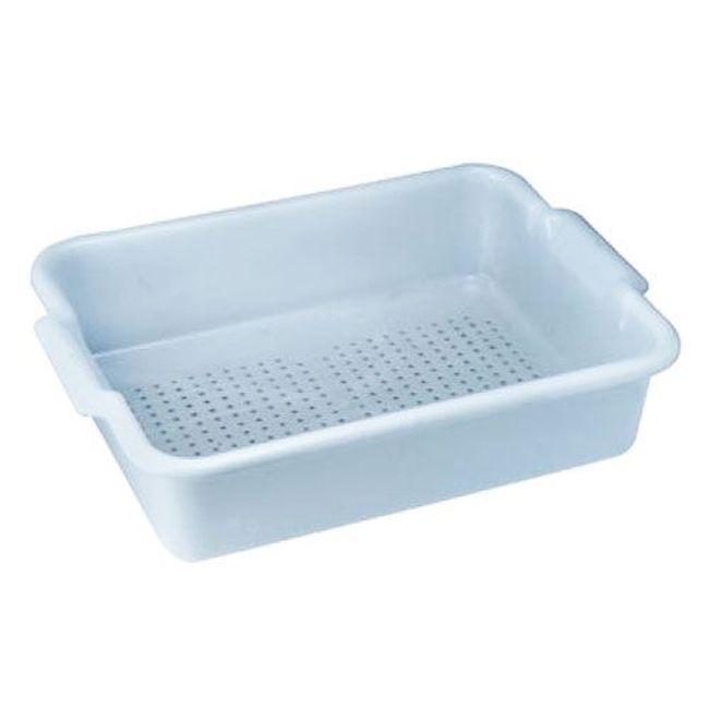Winco Plp-5g Heavyweight Grey Polypropylene Perforated Bus Box, 20 In