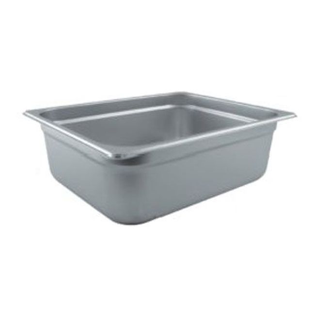 Winco Spjp-204 23 Gauge Stainless Steel Half Size Anti-jam Steam Table Pan, 4 In Deep