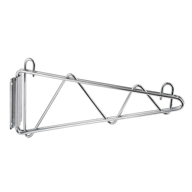 Winco Vcb-14 Chrome-plated Wire Shelving Wall Mount Bracket, 14 In
