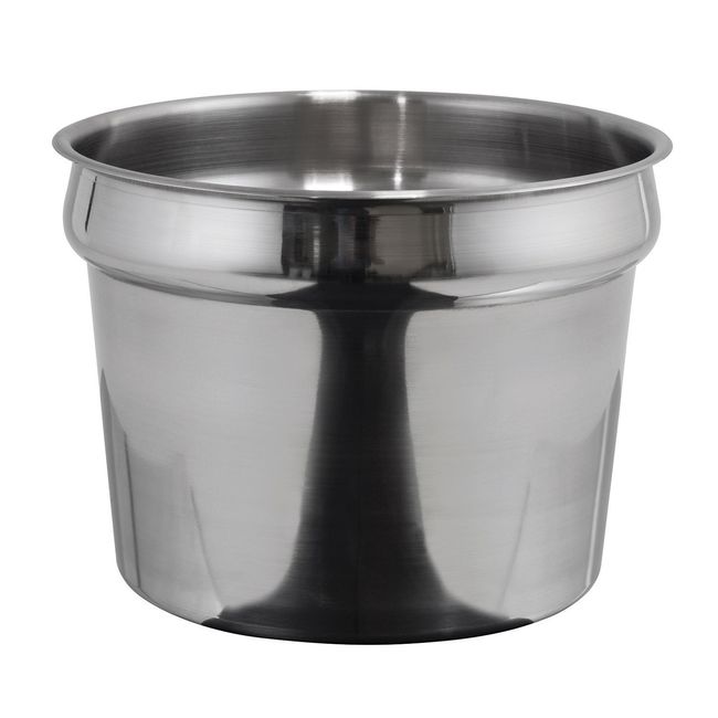 Winco Ins-11.0m Stainless Steel Inset Pan, 11 Qt