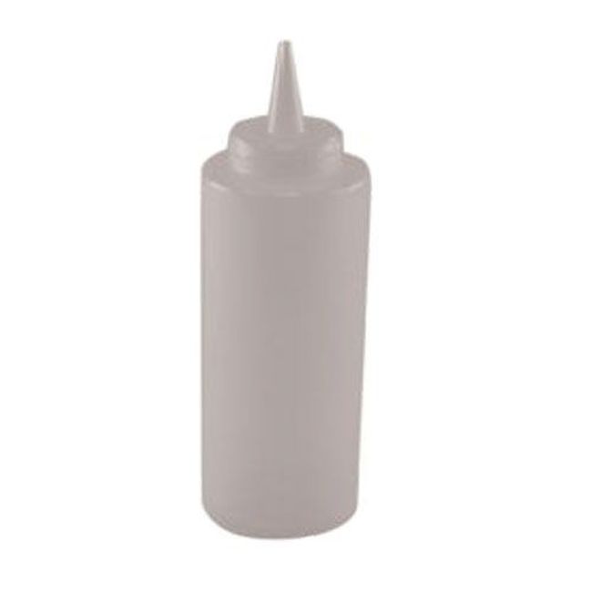 Winco Psb-24c Plastic Clear Regular Squeeze Bottle, 24 Oz Capacity