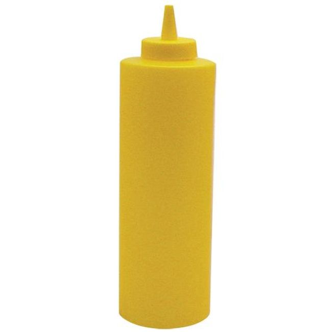 Winco Psb-24y Plastic Yellow Regular Squeeze Bottle, 24 Oz Capacity