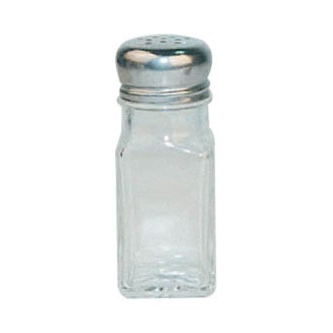 Winco G-109 Square Glass Salt And Pepper Shaker, 2 Oz Capacity