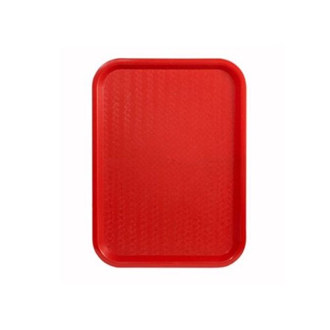 Winco Fft-1216r Red Plastic Fast Food Tray, 16 X 12 In