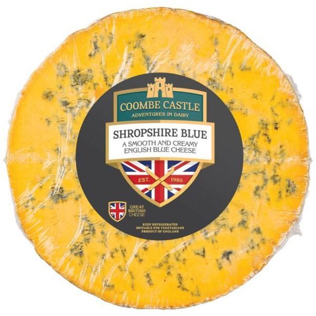 Coombe Castle Shropshire Blue Cheese - Bulk, 2 Kg -- 6 Per Case
