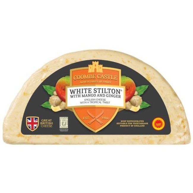 Coombe Castle White Stilton Cheese With Mango And Ginger, 1.15 Kg -- 6 Per Case