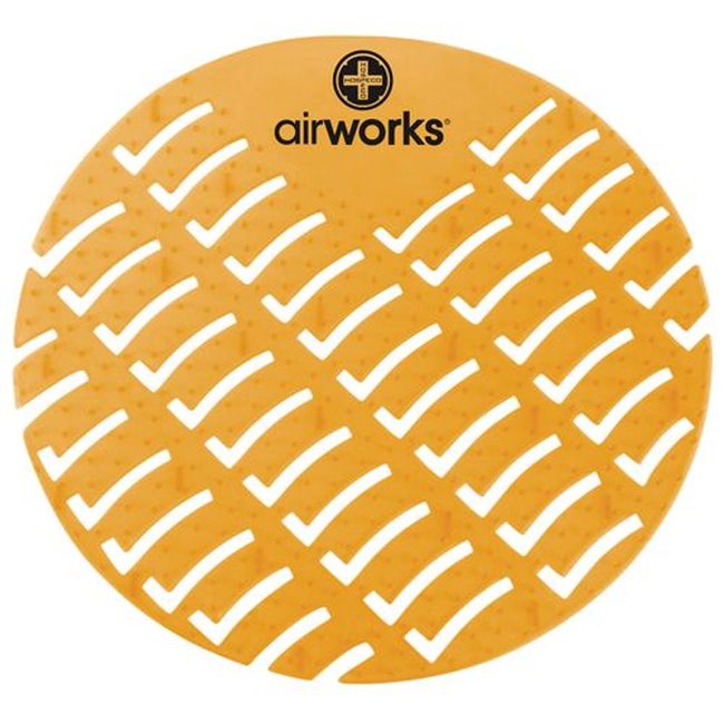 Airworks Mango Orange Eva Urinal Screen -- 10 Per Case
