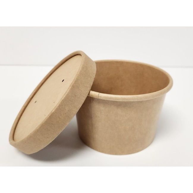 Somi Kraft Paper Food Container- Combo, 8 Oz Capacity -- 250 Per Case