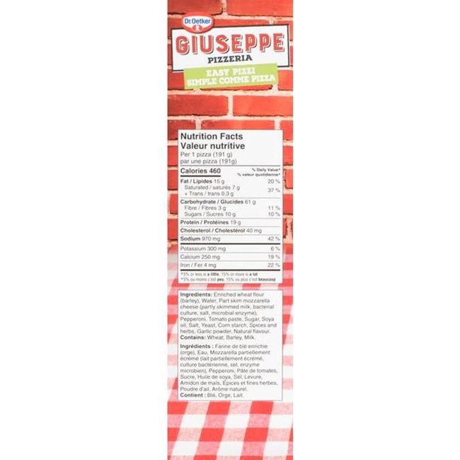 Giuseppe Pepperoni Easy Pizzi Pizza, 573 G -- 12 Per Case