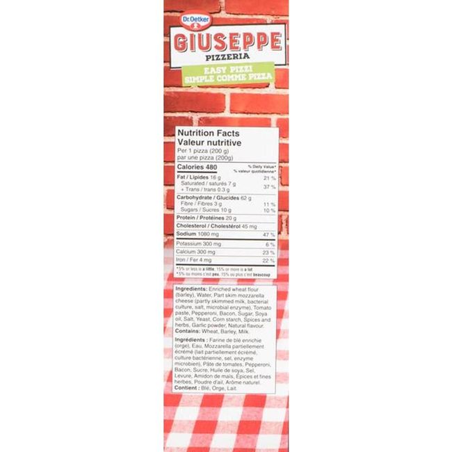 Giuseppe Pepperoni Bacon Easy Pizzi Pizza, 600 G -- 12 Per Case