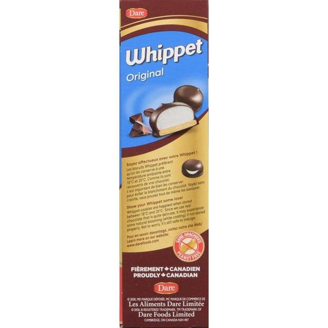 Whippet Original Chocolate Marshmallow Cookie, 250 G -- 12 Per Case