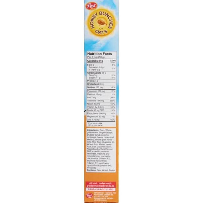 Post Bunch Honey Roasted Cereal, 340 G -- 12 Per Case