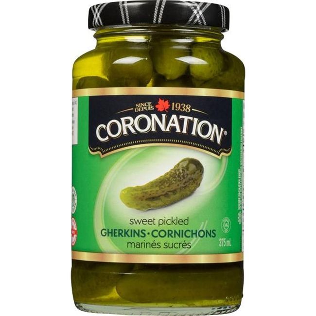Coronation Sweet Pickled Gherkins, 375 Ml -- 12 Per Case
