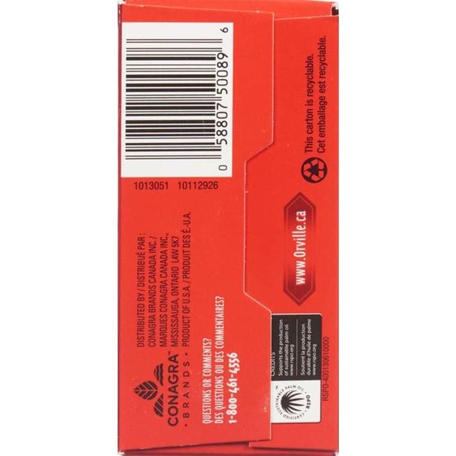 Orville Redenbachers Extra Buttery Microwave Popcorn, 246 G -- 12 Per Case