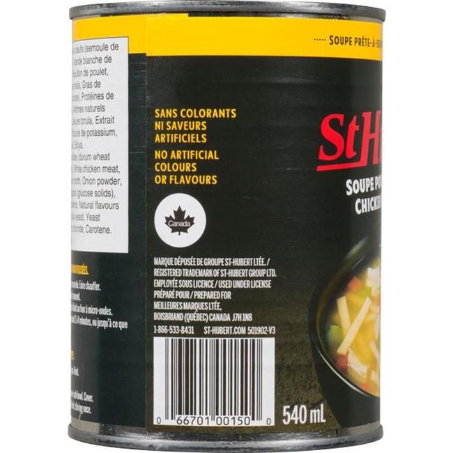 St Hubert Chicken Noodle Soup, 540 Ml -- 24 Per Case