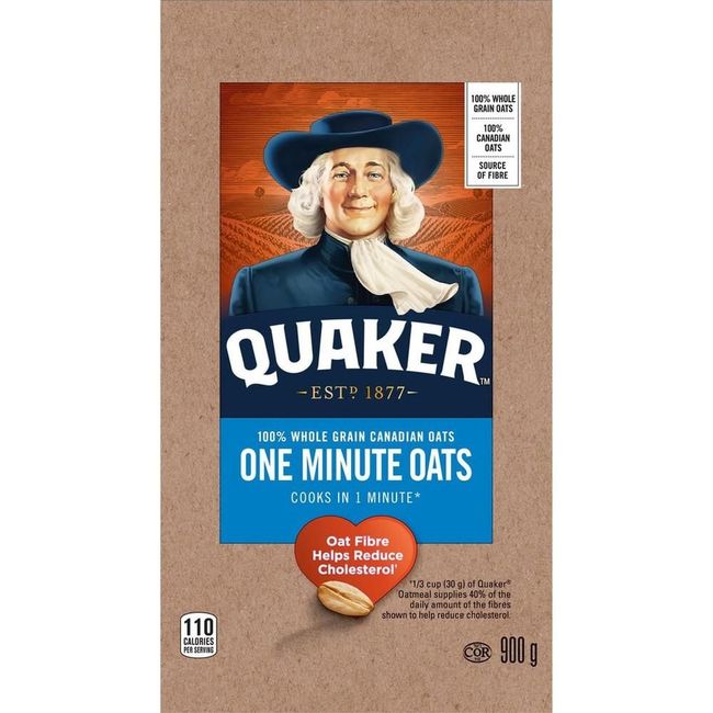 Quaker 1 Minute Oatmeal, 900 G -- 12 Per Case