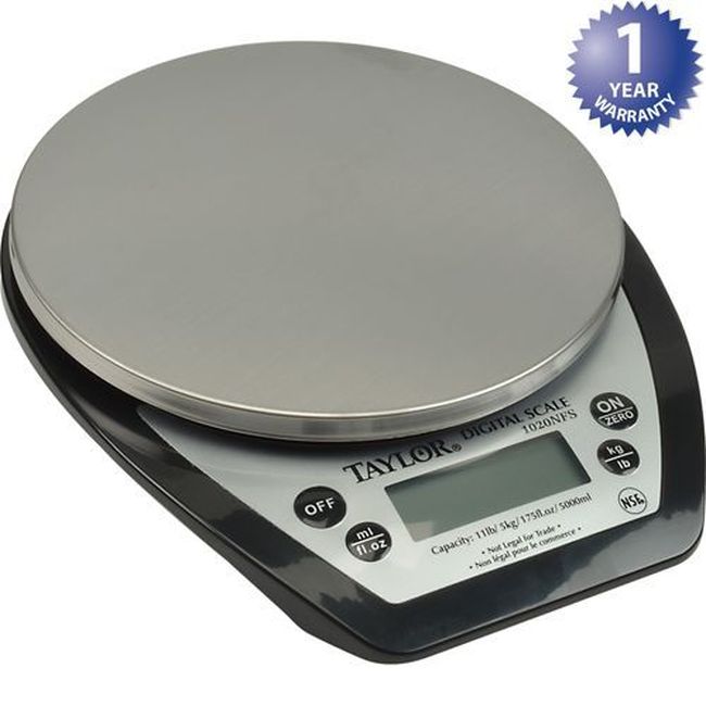 Taylor Precision 1020nfs Aquatronic Digital Portion Scale, 11 Lb Capacity