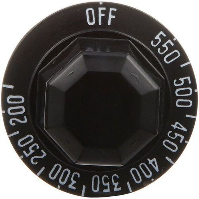 Cadran Noir Off/200-550 °f Pour Bakers Pride, Référence S1055x