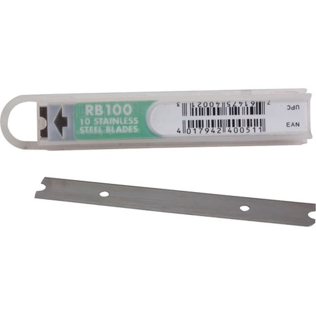 Keating Kea004898 Stainless Steel 4 In Wide Scraper Blade, 10 Count