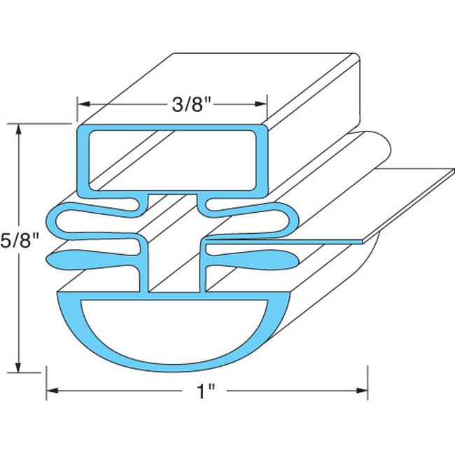 Master-bilt Mab02-72407 Door Gasket, 26 1/2 In X 25 3/4 In